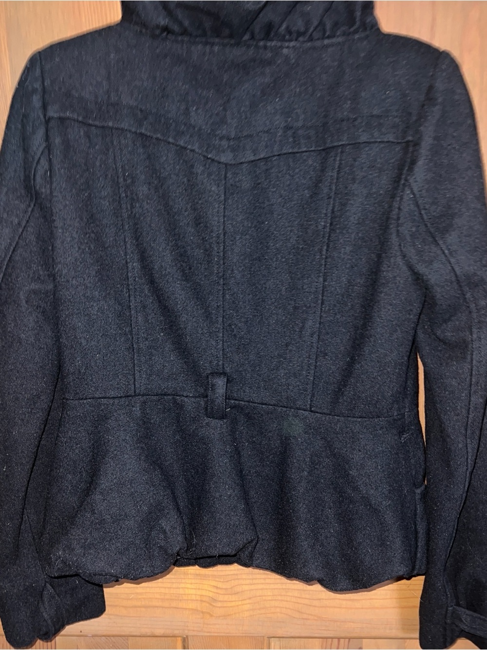 grass collection Black Ruffle Zip-Front Jacket - Picture 4 of 10